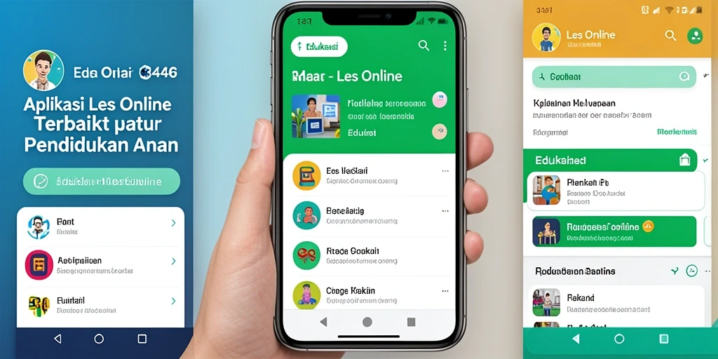 Antarmuka aplikasi Les Online 3446 yang interaktif dan mudah digunakan.