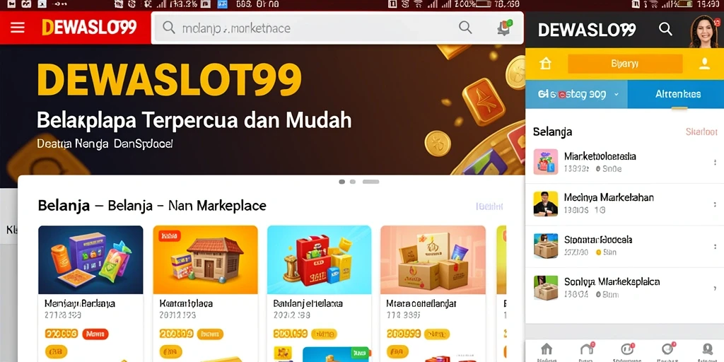 Tampilan antarmuka DEWASLOT99 yang menarik untuk melakukan belanja online.