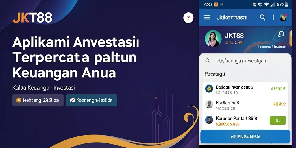 Tampilan antarmuka aplikasi JKT88 untuk investasi yang user-friendly.
