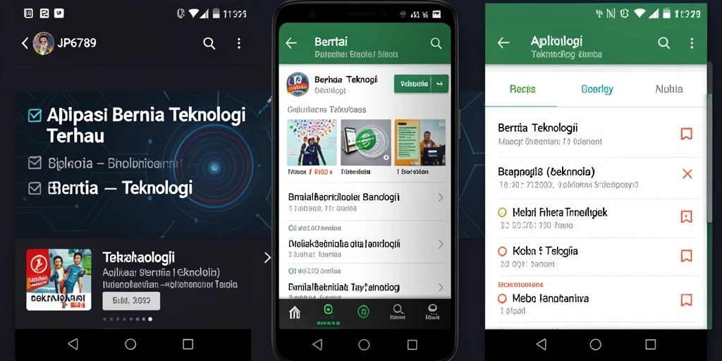 Tampilan antarmuka aplikasi JP6789 yang modern dan informatif.