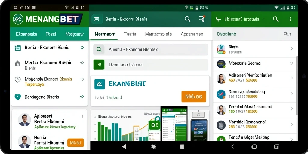 Tampilan antarmuka aplikasi MENANGBET yang sederhana dan informatif.