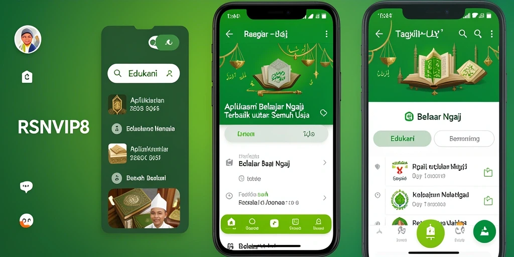 Tampilan antarmuka aplikasi RSNVIP8 yang interaktif dan menarik.